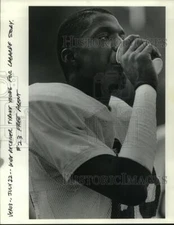 1988 Press Photo New Orleans Saints- Training Camp- Free agent Tyrone Young.