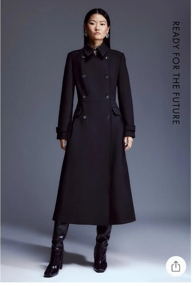 Karen millen coat shop ebay