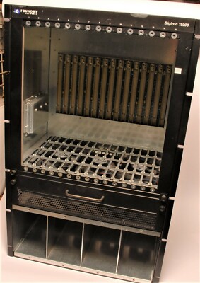  Brocade Foundry BigIron 15000 Chassis Switch Backplane Backbone Gehäuse leer