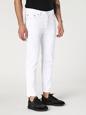 Men's Denim Jeans REGULAR SLIM TAPERED DIESEL JIFER 0689H STRETCH white RRP £209 - Picture 2 of 6