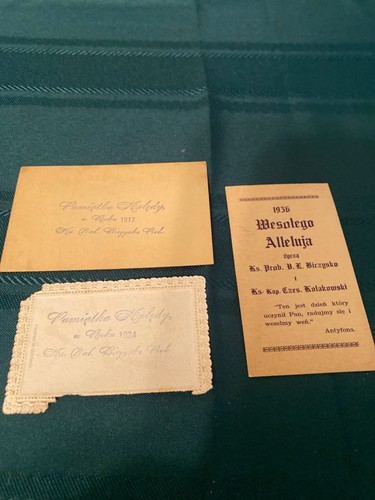 Antique Polish Prayer Book Oltarzyk Polski March 7, 1891 w/3 prayer cards - Picture 10 of 10