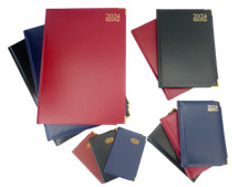 2024 Diary Scrapbook Tallon Week-View A4 A5 A6 Leather Look Hardback Note Pad