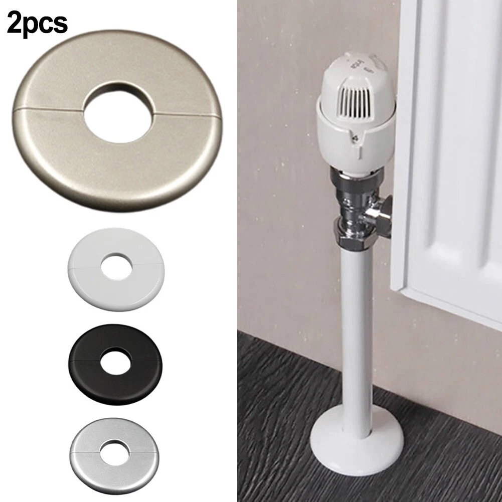 Radiator Pipe Covers White black silver Gold 2 Pieces For 14mm 16mm Pipes