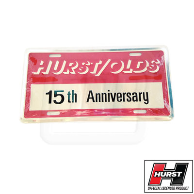 83 H/O Hurst Olds Stamped Aluminum 15th Anniversary License Plate Tag ...
