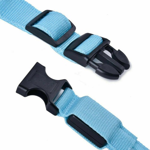 LED Dog Collar Blinking Night Flashing Light Up Glow Adjustable Pets Safety USA - Picture 5 of 14