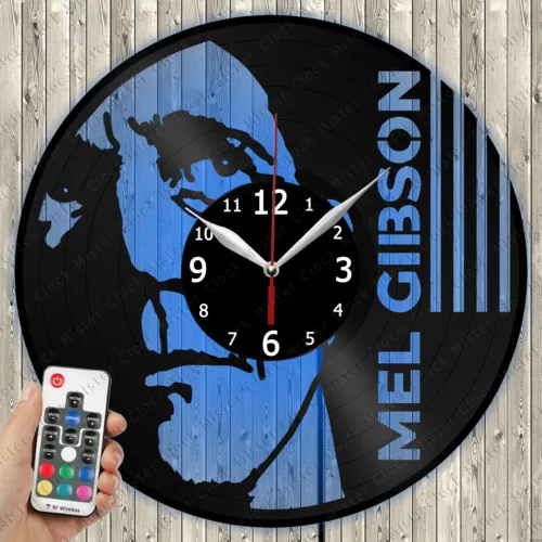 LED Clock Mel Gibson LED Light Vinyl Record Wall Clock LED Wall Clock 4692