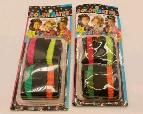 Vintage Colormates Ponytail Holders/hairbands, Rare!  C1699