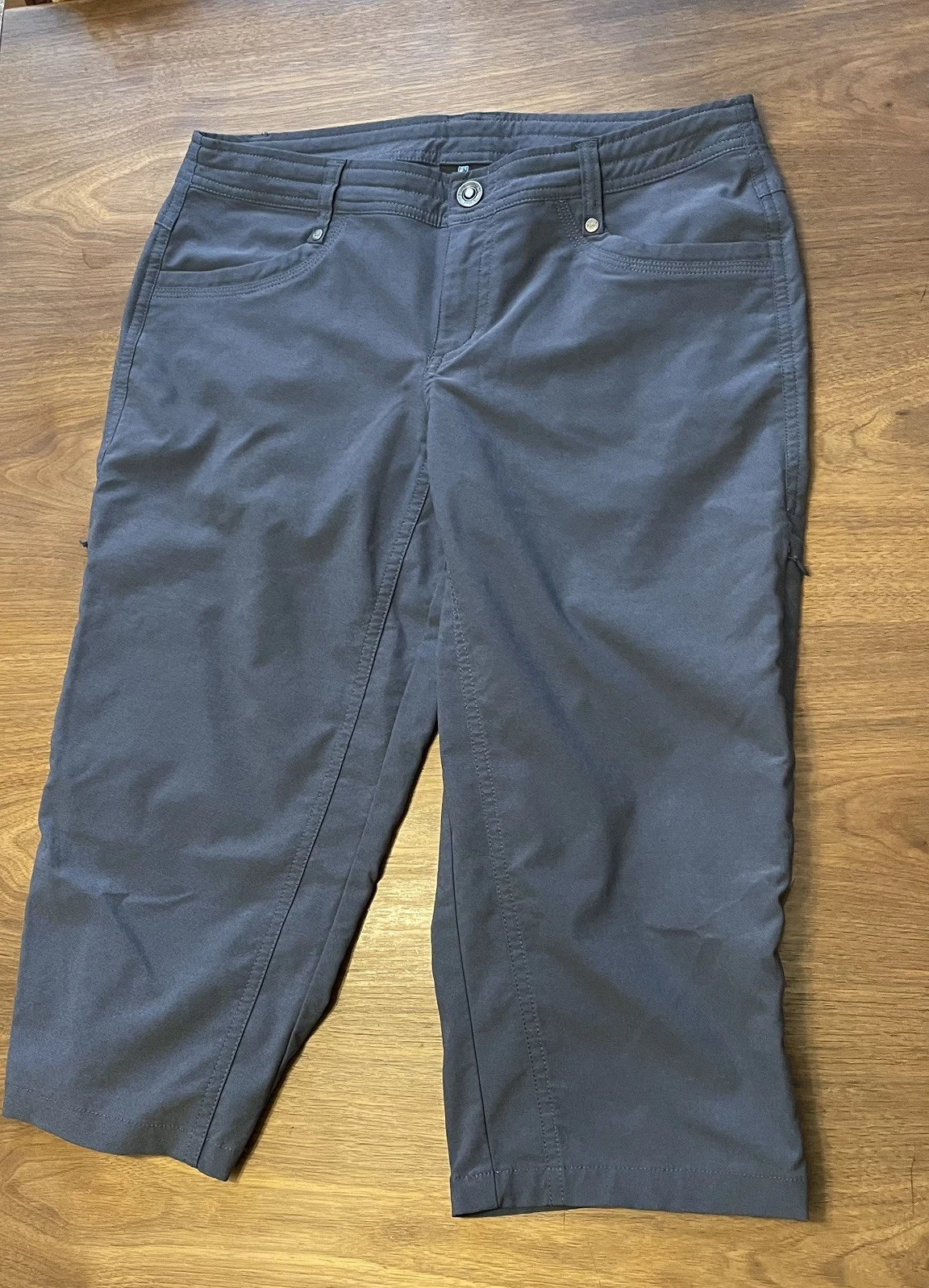 Kuhl Trekr Kapri Hiking Pants Women Size 6 Blue Outdoor Capri Cinch Leg