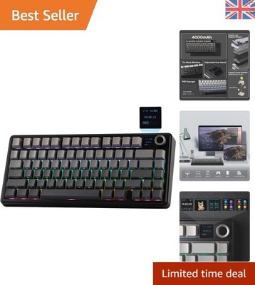 Hot-Swap-fähige X Aula F75 MAX Gaming Tastatur mit ergonomischem Design & Lautstärkeregler