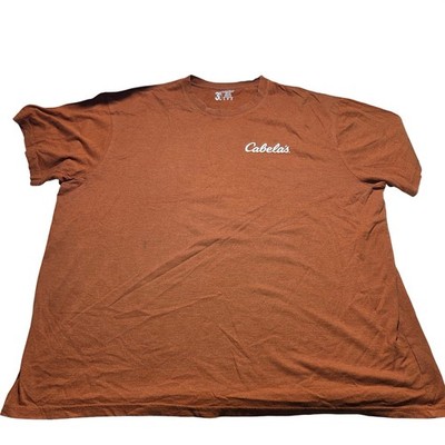 Cabelas Plastered Porker Wild Hog Whiskey Graphic T-Shirt Burnt Orange 3XL Tall
