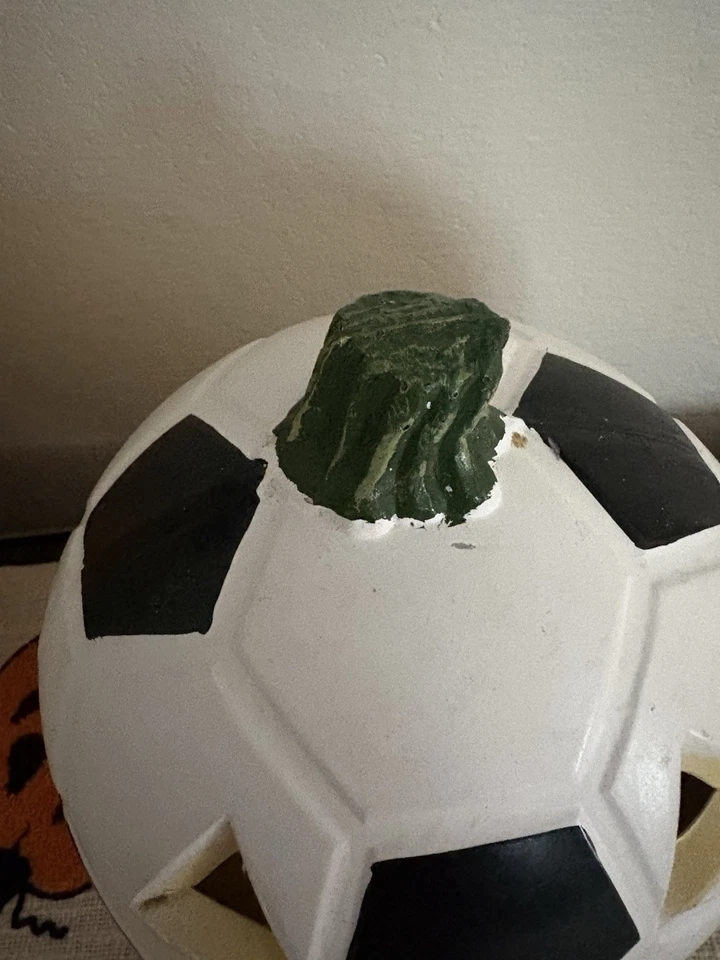 Halloween Soccer Ball Pumpkin Jack O Lantern Light Decor Vintage Bedroom Decor - Image 2 of 4