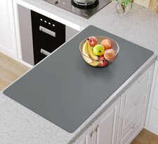 36x23.6 Inch Gray Extra Large Silicone Mat Kitchen Countertop Heat Protector