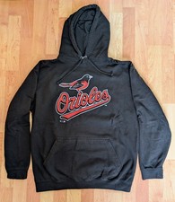 Baltimore Orioles Iconic Primary Colour Logo Graphic Hoodie - Mens - Large