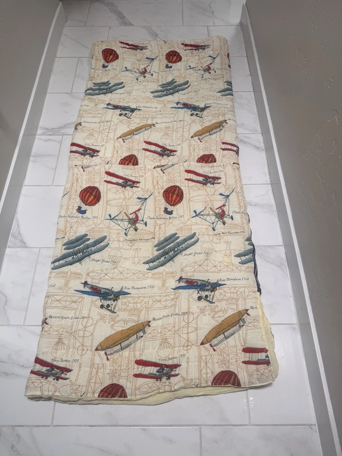 Vintage Airplane Sleeping Bag
