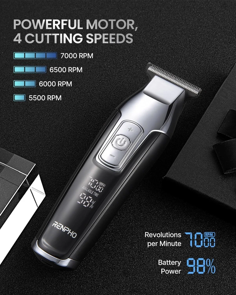 RENPHO Haarschneidemaschine Profi, Trimmer Herren mit Leistungsstarker Motor DE - Bild 4 von 4