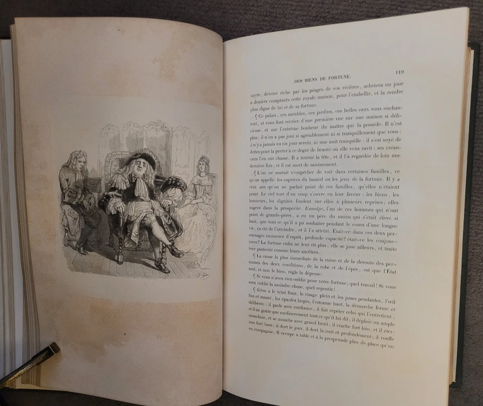 Les Caractères La Bruyère 1864 belle reliure en très bon état Super cadeau Noël - Photo 4/4