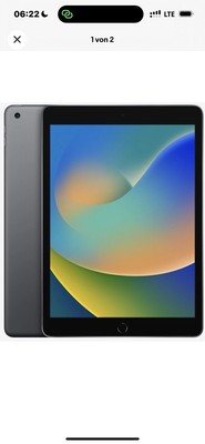 Apple iPad 9 Generation 10.2 Zoll 64GB Wi-Fi Space Grau