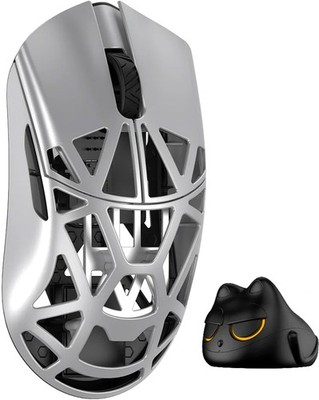 WLMOUSE Beast X Pro Wireless Gaming Maus Solid Sides Magnesium Alloy 8K Silver