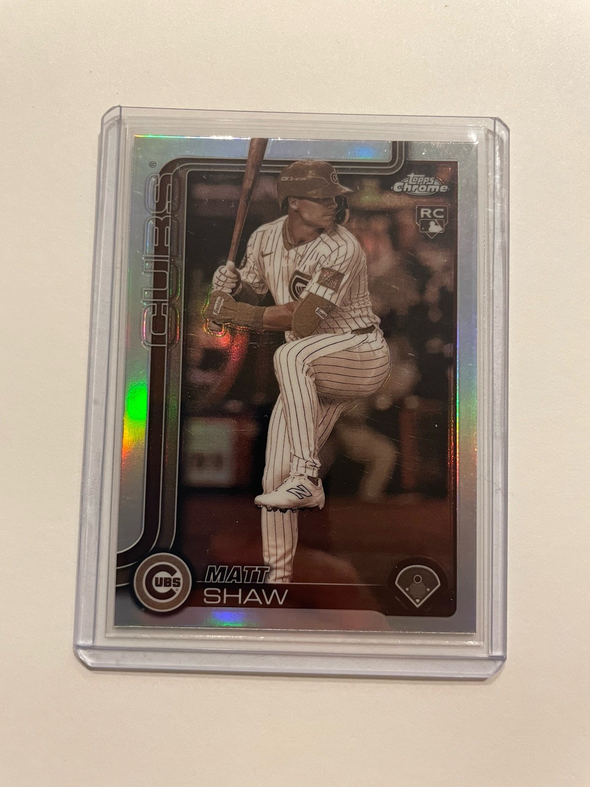 2025 Topps Chrome - Matt Shaw #219 Sepia Refractor (RC)