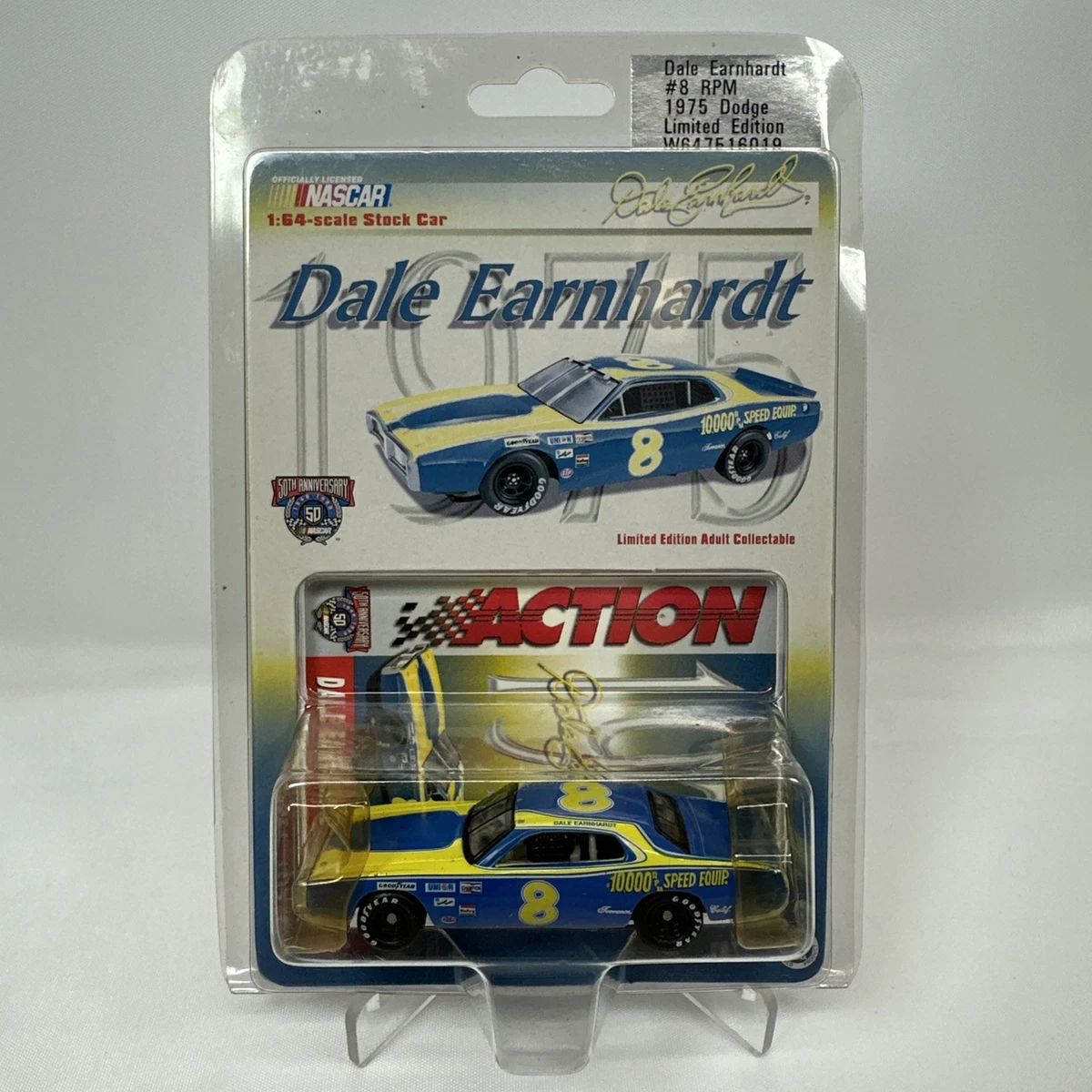 Dale Earnhardt Blue Diecast Racing Cars 1975 Vehicle Year for sale