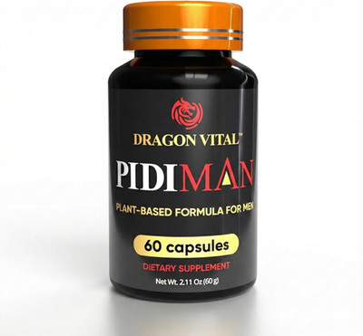 PIDIMAN Plant-Based Performance Supplement for Men, Energy and Drive Enhancement