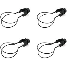 JJHXSM 4pcs Black Light Bulb Clip Lamp Shade Round On Medium,