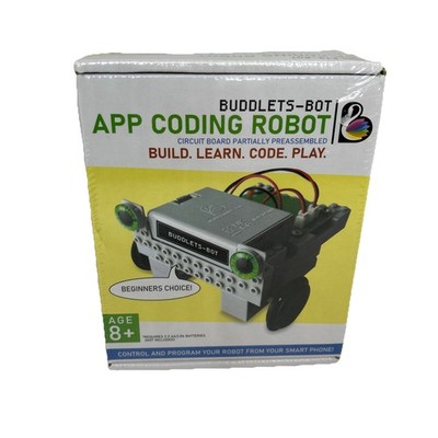 Buddlets-Bot Robot STEM Coding Robotic Toy Car Control From Smart Phone! Sealed