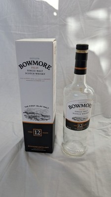 Bowmore 12 Empty Scotch Whisky Bottle & Box 700ml Islay Single Malt