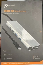 j5create - JCD403 -USB4 8K 2.5G LAN 6in1Multi-Port Hub - Space Gray "BRAND NEW"