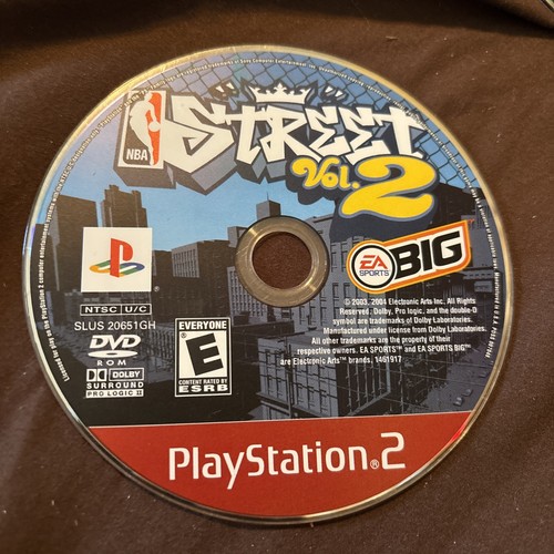 NBA Street Vol. 2 (Sony PlayStation 2, PS2, 2003) Disc Only Tested Working