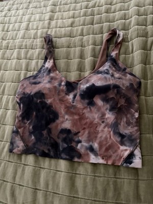 Lululemon Align Tank Size 8 Multi Brown with Pads