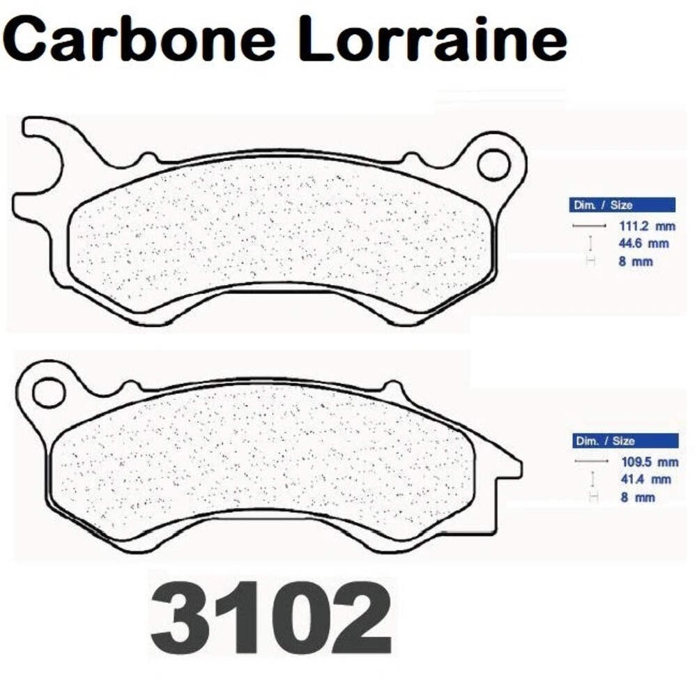 Plaquettes frein avant Carbone Lorraine pour rouler en sécurité en Peugeot Django 2014