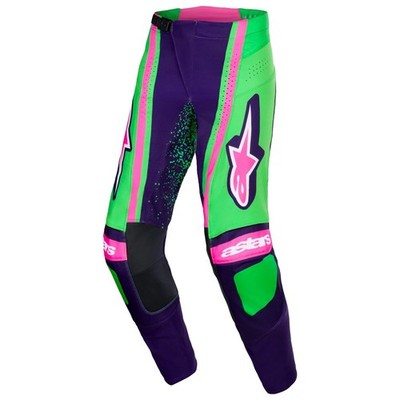 Alpinestars 2026 Techstar Nomur Motocross Pants Deep Purple Green Pink Neon