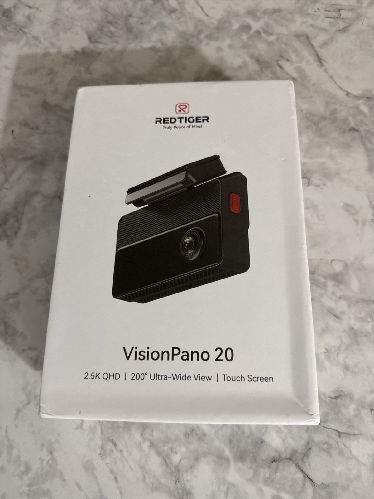 REDTIGER Dash Cam VisionPano 20, 2.5k+2.5k+1080p Extra-Wide FOV