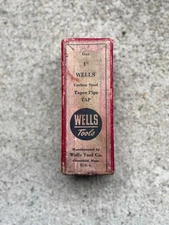 Vintage Wells Tools Carbon Steel 1" Taper Pipe Tap in Original Box