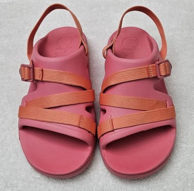 Chaco Chillos Sport Pink Big Kids Girl s Sandals Size 6 Ankle Strap