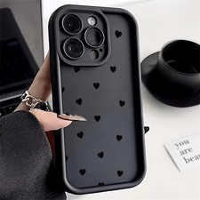 Cute Heart iPhone Case Soft Silicone Slim Shockproof Love Pattern Cover