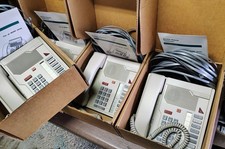 Lot of 4 Northern Telecom Meridian NT2K08 M2008 Basic Office Phone Digital Ash