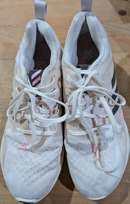 adidas Edgebounce Boost Unisex Low Top Lace-Up Sneakers White Pink Black