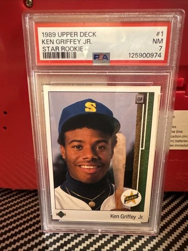 1989 Upper Deck - Ken Griffey Jr #1 (RC) PSA 7
