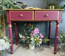 AVAILABLE NOW Lovely upcycled console/hallway table painted fusion Winchester
