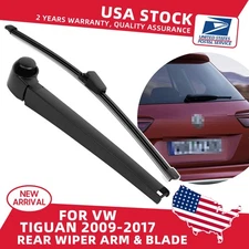 For 2009-2017 VW Volkswagen Tiguan Rear Wiper Arm & Blade Replacement Set NEW