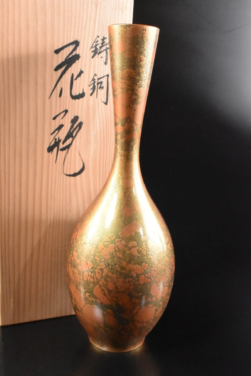 铜金色日本古董花瓶| eBay