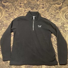 Victoria's Secret PINK Polar Fleece 1/4 Zip Jacket Sweatshirt Womens Size Small