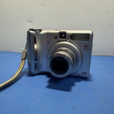 Canon PowerShot A540 6MP Digital Camera 4x Zoom For Parts LCD Flash Issue. Read