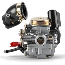 Vergaser Set für Rex RS 400 RS 450 RS 460 Gy6 50cc 60cc Ansaugstutzen E-Choke...