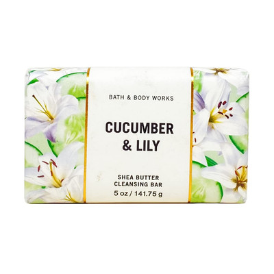 Bath & Body Works Cucumber & Lily Shea Butter Cleansing Bar - 5 oz - New