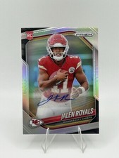 2025 Prizm Silver Auto JALEN ROYALS Rookie Kansas City Chiefs RC #341 Mint!