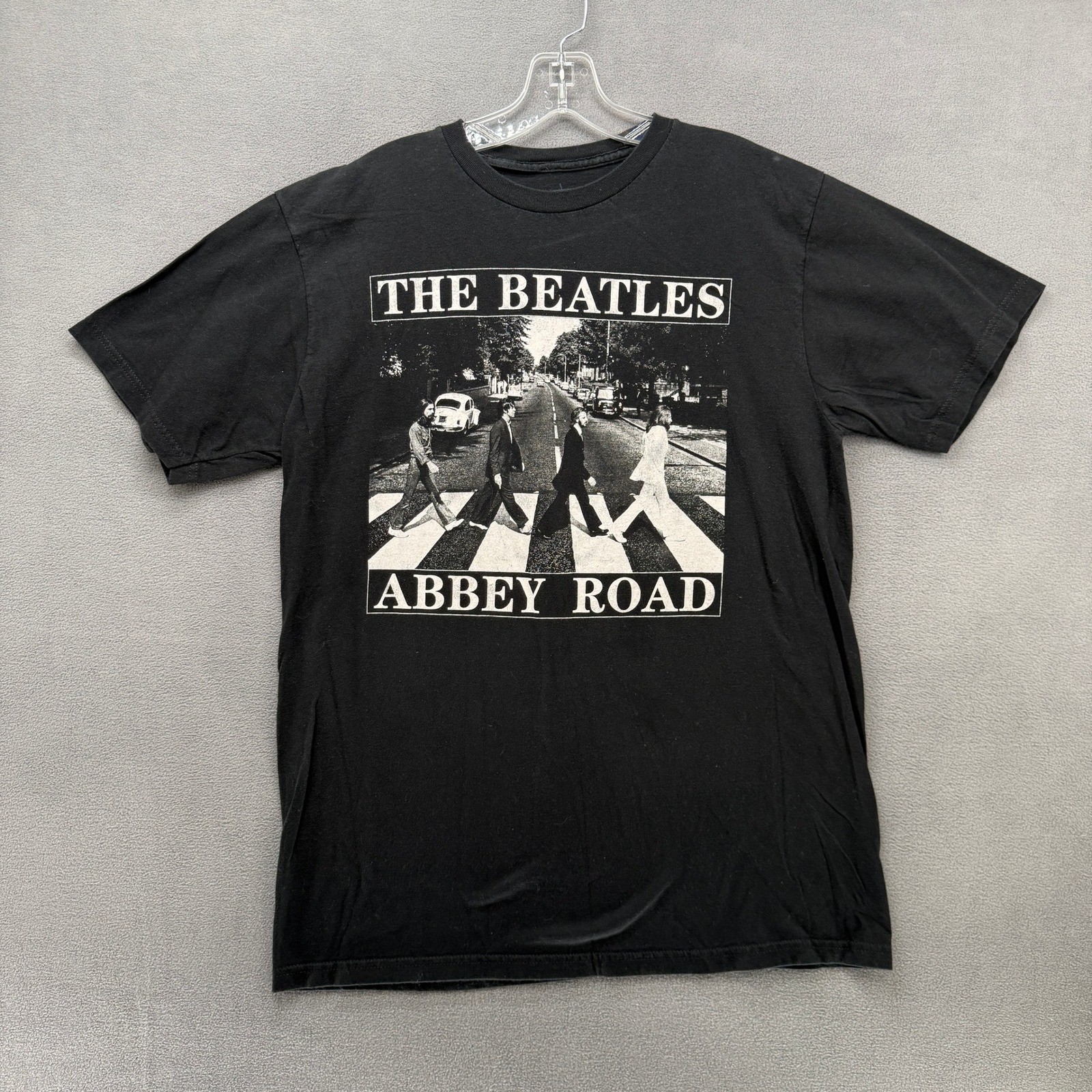 The Beatles T-Shirt Adult XL Abbey Road Graphic Black 2014 Apple Corps Cotton