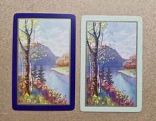 2 x Vintage Playing Swap Cards Named The Gorge